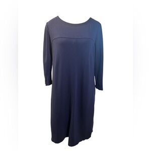 Uniqlo Dark Blue 3/4 Sleeve Dress